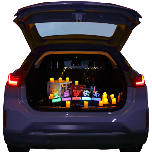 發光老公生日快樂led彩燈牌擺件車後備箱布置布置浪漫氛圍小夜燈 發光老公生日快樂led彩燈牌擺件車後備箱布置布置浪漫氛圍小夜燈