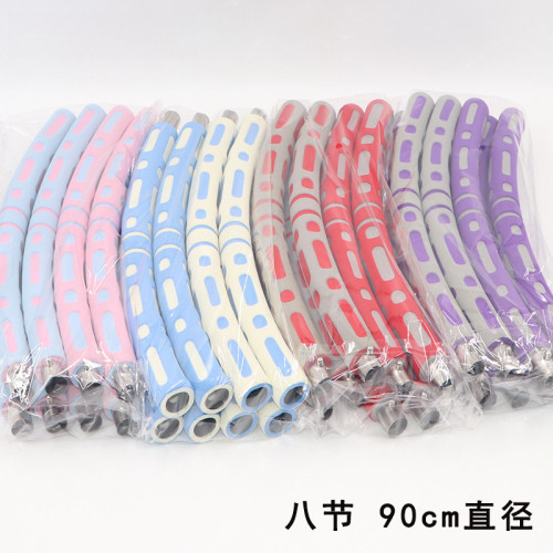 可拆卸自由加重海綿呼啦圈腹部健身圈收腹健腰神器八節拼接呼啦圈 可拆卸自由加重海綿呼啦圈腹部健身圈收腹健腰神器八節拼接呼啦圈