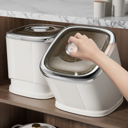 櫥櫃米桶家用20斤裝防蟲防潮密封儲存罐大米收納盒米面容器米缸箱