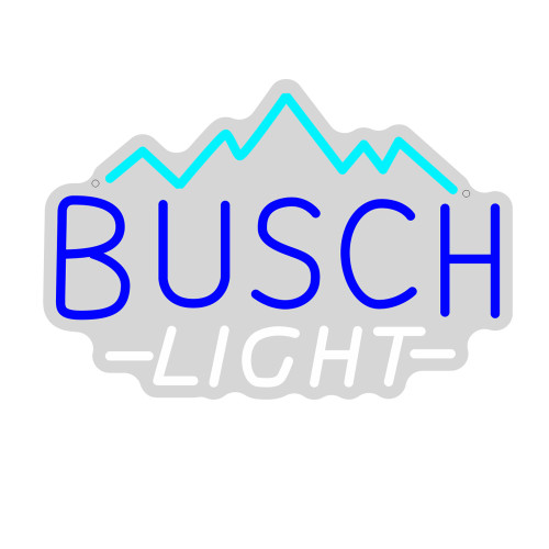 BUSCH LIGHT 酒吧臥室裝飾霓虹燈冰山造型設計霓虹標志 BUSCH LIGHT 酒吧臥室裝飾霓虹燈冰山造型設計霓虹標志