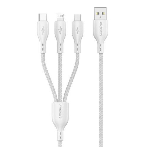 品勝充電線三合一數據線快充一拖三適用蘋果IPhone華爲小米安卓手 品勝充電線三合一數據線快充一拖三適用蘋果IPhone華爲小米安卓手