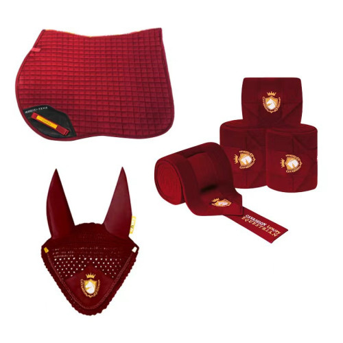 JR馬匹裝備六件套馬鞍墊馬耳罩馬籠頭馬綁腳帶馬具馬術用品 JR馬匹裝備六件套馬鞍墊馬耳罩馬籠頭馬綁腳帶馬具馬術用品