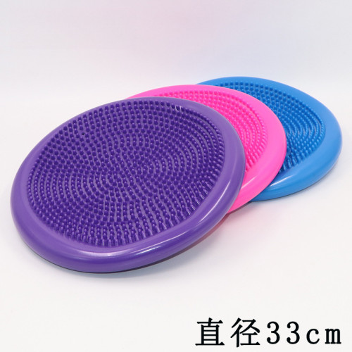 瑜珈充氣墊平衡球瑜珈平衡盤半圓初學者按摩球腳踝腳踩按摩訓練器 瑜珈充氣墊平衡球瑜珈平衡盤半圓初學者按摩球腳踝腳踩按摩訓練器