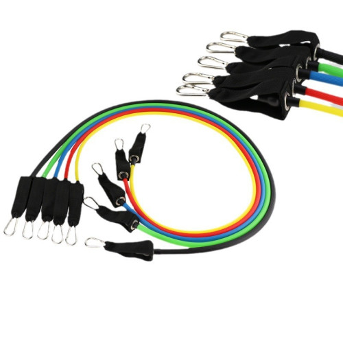 健身多功能拉力器肌肉訓練帶彈力套裝擴胸手臂背部拉伸器開肩神器 健身多功能拉力器肌肉訓練帶彈力套裝擴胸手臂背部拉伸器開肩神器