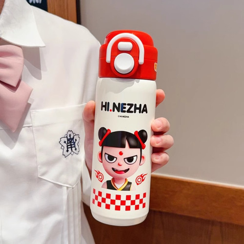 哪吒保溫杯學生水杯上學專用吸管杯兒童雙飲杯316不鏽鋼杯子可攜式 哪吒保溫杯學生水杯上學專用吸管杯兒童雙飲杯316不鏽鋼杯子可攜式
