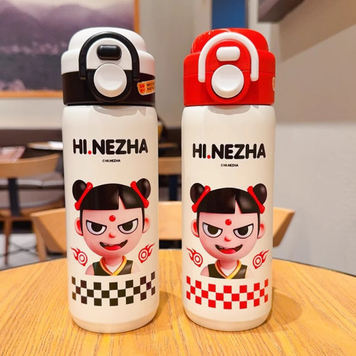 哪吒保溫杯學生水杯上學專用吸管杯兒童雙飲杯316不鏽鋼杯子可攜式 哪吒保溫杯學生水杯上學專用吸管杯兒童雙飲杯316不鏽鋼杯子可攜式