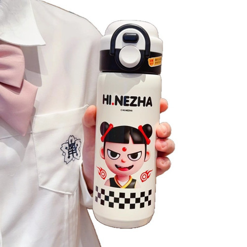 哪吒保溫杯學生水杯上學專用吸管杯兒童雙飲杯316不鏽鋼杯子可攜式 哪吒保溫杯學生水杯上學專用吸管杯兒童雙飲杯316不鏽鋼杯子可攜式
