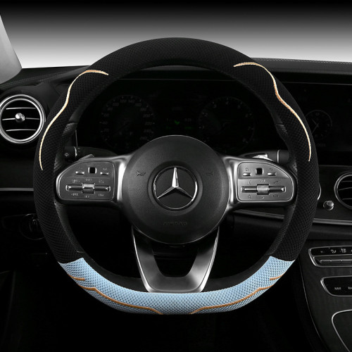 汽車方向盤套元氣貓耳四季通用超薄透氣冰絲車把套 汽車方向盤套元氣貓耳四季通用超薄透氣冰絲車把套