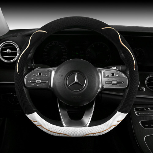 汽車方向盤套元氣貓耳四季通用超薄透氣冰絲車把套 汽車方向盤套元氣貓耳四季通用超薄透氣冰絲車把套