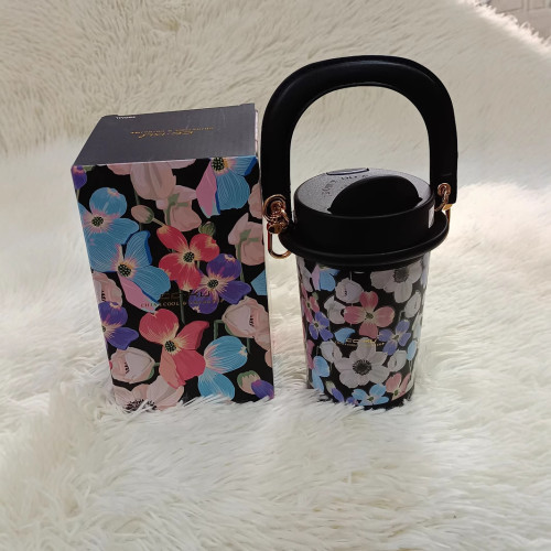 小香風保溫杯子高級感咖啡杯輕奢可攜式精緻新款2024女生日禮物杯子 小香風保溫杯子高級感咖啡杯輕奢可攜式精緻新款2024女生日禮物杯子