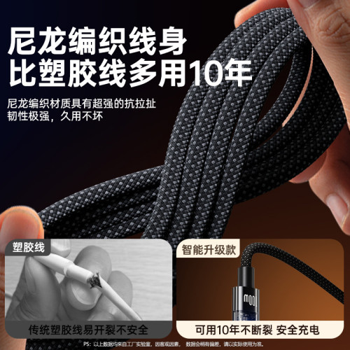【充滿智能斷電】100W超級快充數據線適用iPhone17華爲安卓Type-C 【充滿智能斷電】100W超級快充數據線適用iPhone17華爲安卓Type-C