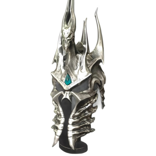 新款魔獸阿爾薩斯巫妖王冠頭盔 1比1統禦之盔寒冰王冠模型手辦 新款魔獸阿爾薩斯巫妖王冠頭盔 1比1統禦之盔寒冰王冠模型手辦