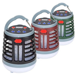 新款戶外滅蚊燈USB充電LED電擊式捕蚊器多功能滅蚊照明露營燈