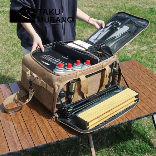 拓村戶外多功能野餐包室外露營野炊炊具卡式爐收納箱專用防水 拓村戶外多功能野餐包室外露營野炊炊具卡式爐收納箱專用防水