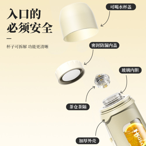 恩爾美大容量玻璃杯男女夏季茶水分離泡茶杯防摔耐高溫辦公水杯子 恩爾美大容量玻璃杯男女夏季茶水分離泡茶杯防摔耐高溫辦公水杯子