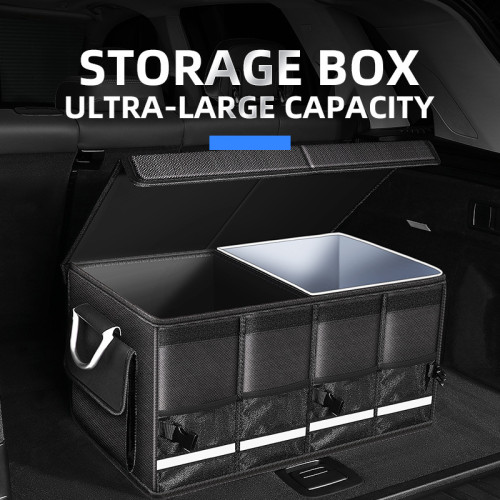 汽車後備箱儲物箱大容量車用折曡收納整理箱子牛津布藝車尾收納箱 汽車後備箱儲物箱大容量車用折曡收納整理箱子牛津布藝車尾收納箱