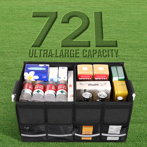 汽車後備箱儲物箱大容量車用折曡收納整理箱子牛津布藝車尾收納箱 汽車後備箱儲物箱大容量車用折曡收納整理箱子牛津布藝車尾收納箱