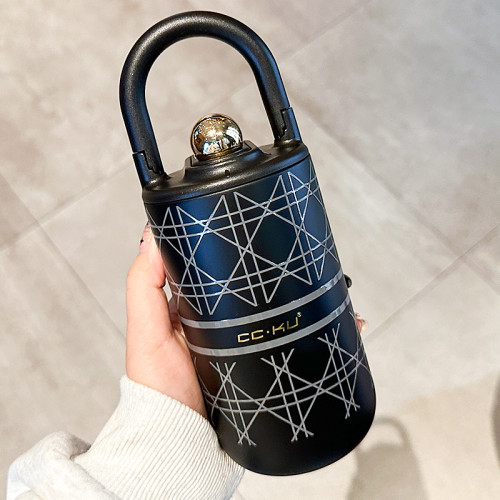 小香風咖啡杯保溫杯女生高顔值不鏽鋼女士個人專用水杯吸管可攜式批 小香風咖啡杯保溫杯女生高顔值不鏽鋼女士個人專用水杯吸管可攜式批