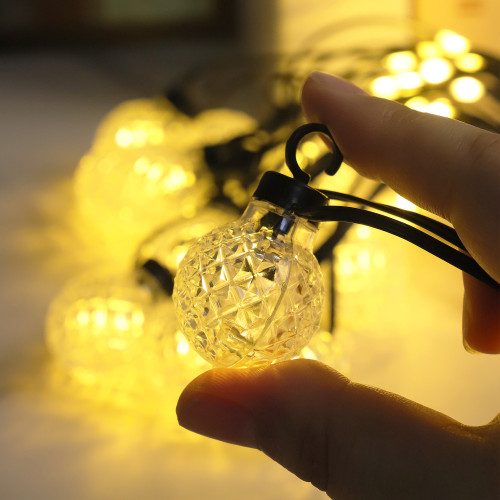 led燈串新款G30菠蘿球 球泡燈串防水露營裝飾彩燈led新款聖誕燈 led燈串新款G30菠蘿球 球泡燈串防水露營裝飾彩燈led新款聖誕燈