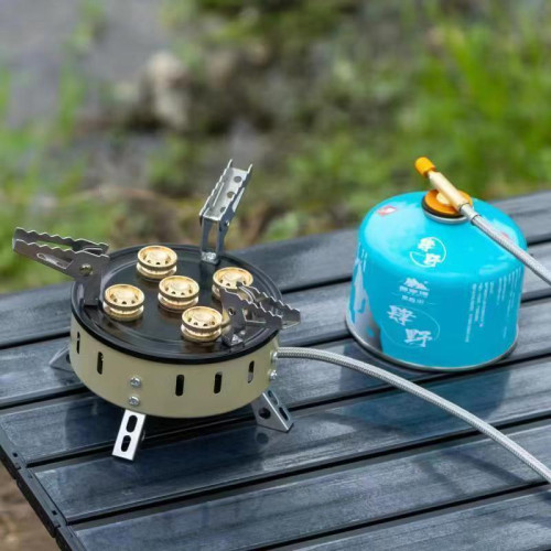 全套戶外猛火爐具鍋具可攜式大套裝卡式爐露營燒烤家用爐頭 全套戶外猛火爐具鍋具可攜式大套裝卡式爐露營燒烤家用爐頭