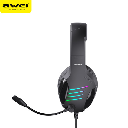 AWEI用維新款炫彩電競有線耳機全指向麥克風吃雞聽聲辨位遊戯耳機 AWEI用維新款炫彩電競有線耳機全指向麥克風吃雞聽聲辨位遊戯耳機