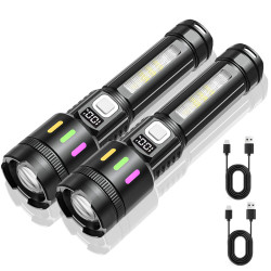 強光手電筒超亮充電迷你小可攜式戶外家用白雷射多功能遠射led