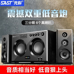 先科Q2藍牙音箱家庭影院K歌桌上型電腦電視音響家用KTV重低音砲