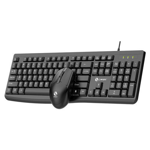 力鎂8017有線USB鍵盤滑鼠套裝台機筆電一體機電腦用鍵鼠套裝通 力鎂8017有線USB鍵盤滑鼠套裝台機筆電一體機電腦用鍵鼠套裝通