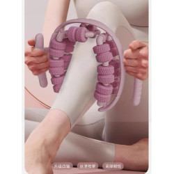 腿部按摩器狼牙棒滾軸瘦腿滾腿神器環形夾腿滾輪小腿肌肉放松瘦腿