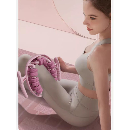 腿部按摩器狼牙棒滾軸瘦腿滾腿神器環形夾腿滾輪小腿肌肉放松瘦腿 腿部按摩器狼牙棒滾軸瘦腿滾腿神器環形夾腿滾輪小腿肌肉放松瘦腿