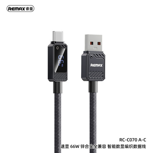 remax 數顯100W快充數據線 Type-C手機快充線 USB數顯手機充電線 remax 數顯100W快充數據線 Type-C手機快充線 USB數顯手機充電線