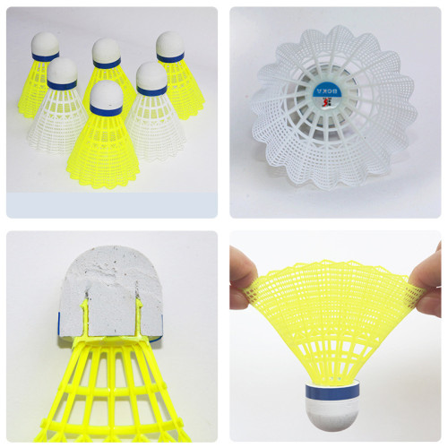 6/12衹裝尼龍羽毛球塑膠球全圓耐打學生室內外訓練打不壞的羽毛球 6/12衹裝尼龍羽毛球塑膠球全圓耐打學生室內外訓練打不壞的羽毛球