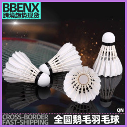 羽毛球水鴨全圓球館訓練比賽12衹裝複合軟木羽毛球兒童耐打羽毛球
