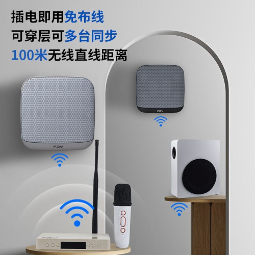 店鋪商用無線壁掛吸頂藍牙音響高級顔值音響商超美容院服裝店音箱