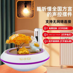 聲控家電 嗨小冠 萬能紅外射頻遙控 智能語音聲控 智能家居控製器