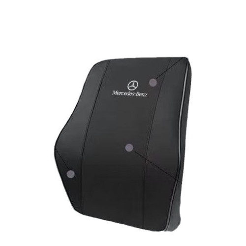 汽車頭枕腰靠墊護頸枕記憶棉打孔皮革奔馳GLB/GLC/E級C級套裝靠枕 汽車頭枕腰靠墊護頸枕記憶棉打孔皮革奔馳GLB/GLC/E級C級套裝靠枕