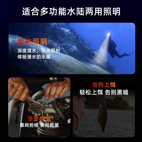 雅尼525潛水頭燈強光充電超亮防水頭戴式手電筒水下超長續航礦燈 雅尼525潛水頭燈強光充電超亮防水頭戴式手電筒水下超長續航礦燈