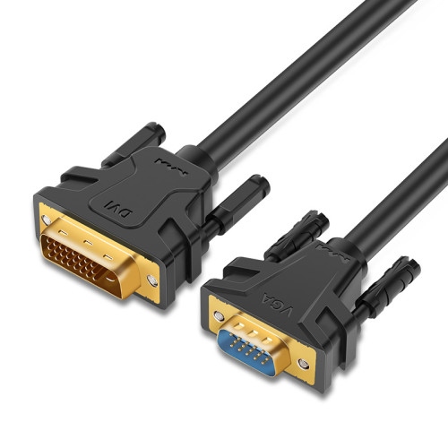 祿訊DVI轉VGA轉換線桌上型顯卡轉電視接口兼容24+5高清1.8米連接線 祿訊DVI轉VGA轉換線桌上型顯卡轉電視接口兼容24+5高清1.8米連接線