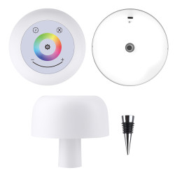 簡約蘑菇酒瓶燈可移動創意充電燈酒吧餐廳氛圍燈可用酒瓶塞