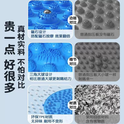 指壓板加大厚圓形超痛加厚家用足底按摩墊運動按摩趾壓板