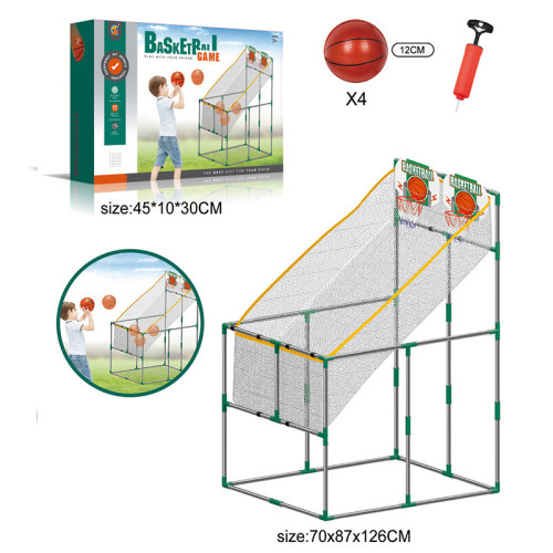 雙人籃球足球二合一室內投籃機可攜式可移動組裝足球網籃球框室內外 雙人籃球足球二合一室內投籃機可攜式可移動組裝足球網籃球框室內外
