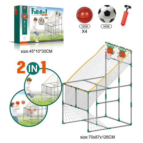 雙人籃球足球二合一室內投籃機可攜式可移動組裝足球網籃球框室內外 雙人籃球足球二合一室內投籃機可攜式可移動組裝足球網籃球框室內外