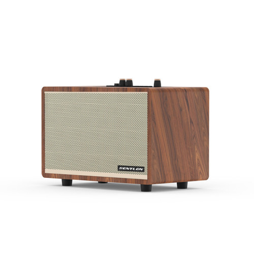 爆款復古木質藍牙音箱創意禮品插卡家用低音砲一體機K歌音響 爆款復古木質藍牙音箱創意禮品插卡家用低音砲一體機K歌音響