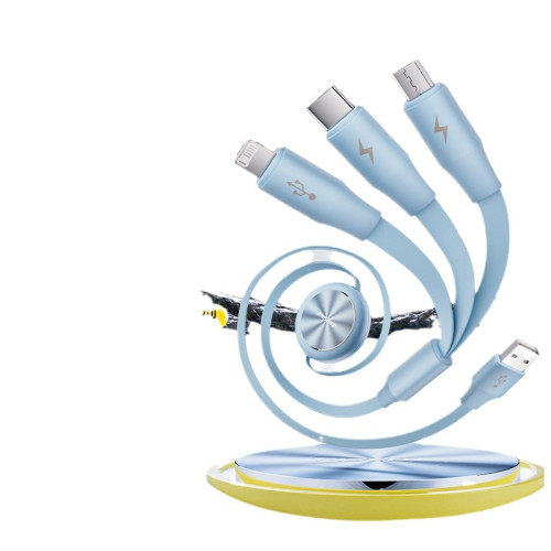 品勝數據線三合一伸縮充電線一拖三快充適用蘋果華爲安卓Type3.5A 品勝數據線三合一伸縮充電線一拖三快充適用蘋果華爲安卓Type3.5A