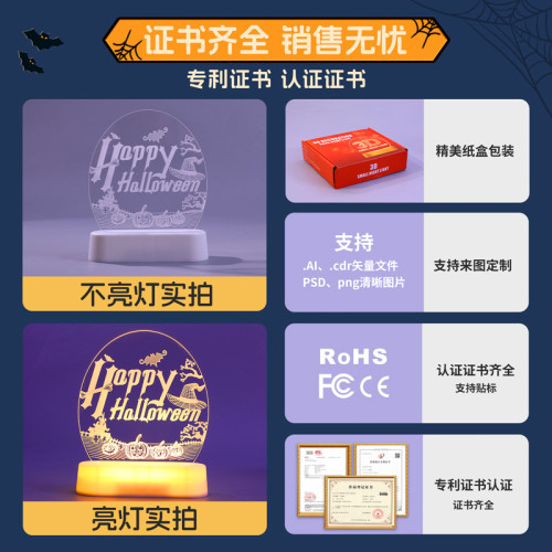發光happy halloween南瓜led彩燈擺件萬聖節氛圍裝飾布置小夜燈 發光happy halloween南瓜led彩燈擺件萬聖節氛圍裝飾布置小夜燈