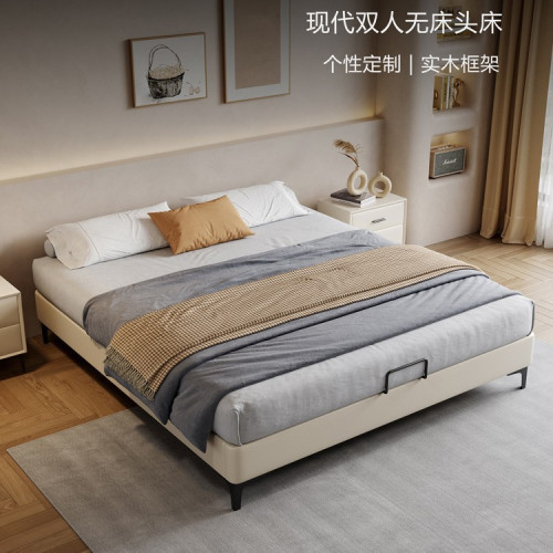 無床頭床現代簡約主臥儲物架子床小戶型無靠背齊邊床榻榻米家具床 無床頭床現代簡約主臥儲物架子床小戶型無靠背齊邊床榻榻米家具床