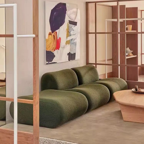 萊米壓縮沙發客廳落地異形轉角自由組合復古風模塊布藝沙發羊羔絨 萊米壓縮沙發客廳落地異形轉角自由組合復古風模塊布藝沙發羊羔絨