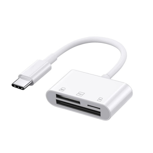 cf卡讀卡器多功能三合一相機SD儲存卡TF內存卡TypeC口手機OTG電腦