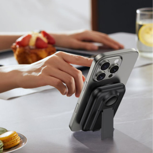 磁吸無線充電寶五合一可充手錶PD20w快充自帶線10000安培行動電源