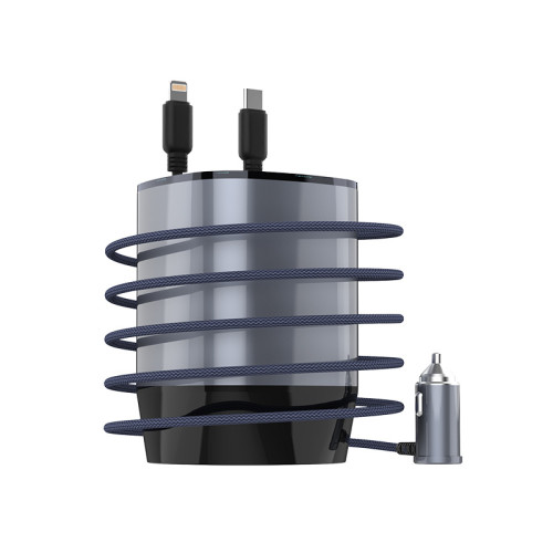 杯式汽車伸縮線車用充電器車用手機充電器數顯氛圍燈超級快充100W 杯式汽車伸縮線車用充電器車用手機充電器數顯氛圍燈超級快充100W